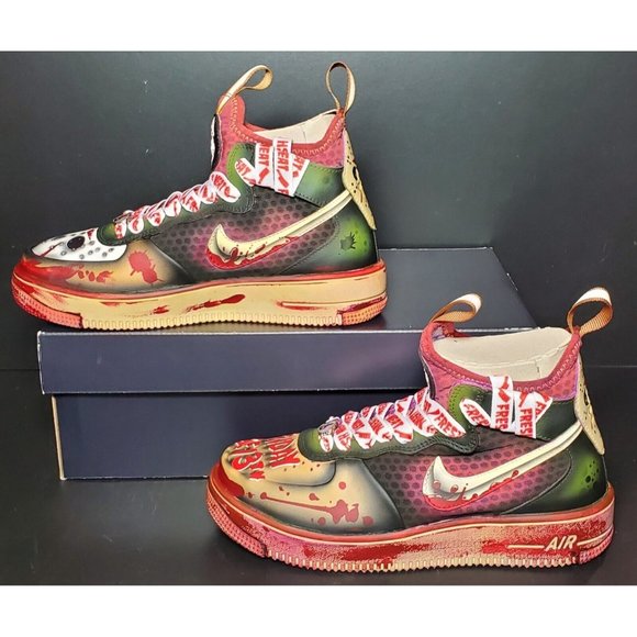 Friday The 13th Custom Painted Nike Air Force 1 Ultraforce Women's Size 6.5New